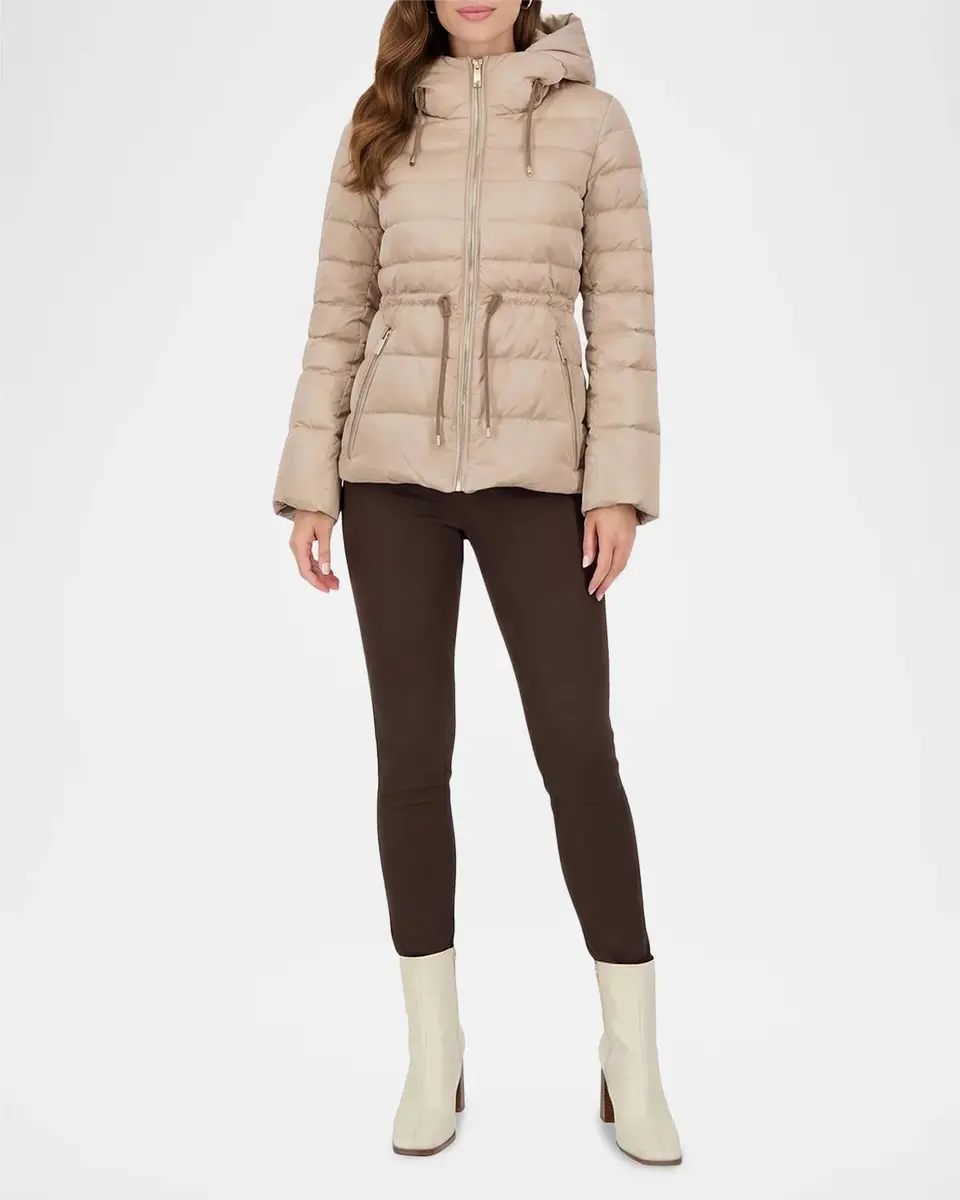 Gorski Apres-Ski Horizontal Quilted Down Jacket With Hood | Thumbnail 2 Gorski Apres-Ski Horizontal Quilted Down Jacket With Hood | Thumbnail 2