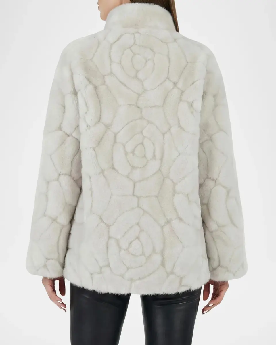 Gorski Floral Merino Shearling Jacket | Thumbnail 3 Gorski Floral Merino Shearling Jacket | Thumbnail 3