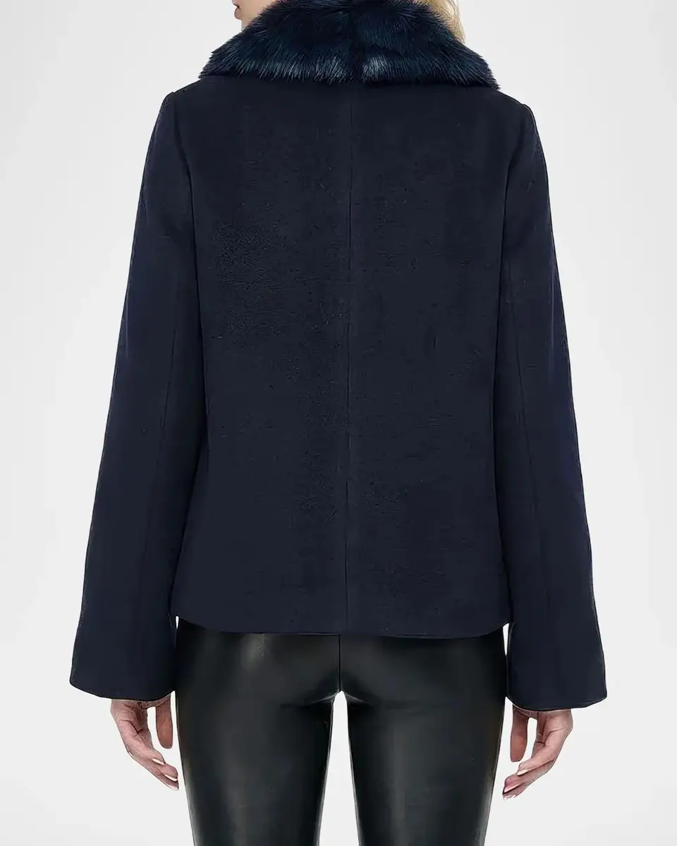 Gorski Wool Jacket with Shearling Front and Collar | Thumbnail 3 Gorski Wool Jacket with Shearling Front and Collar | Thumbnail 3