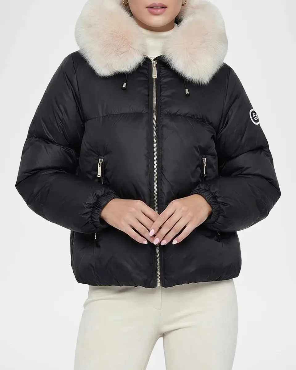 Gorski Apres-Ski Horizontal Jacket with Detachable Shearling Trim | Thumbnail 4 Gorski Apres-Ski Horizontal Jacket with Detachable Shearling Trim | Thumbnail 4