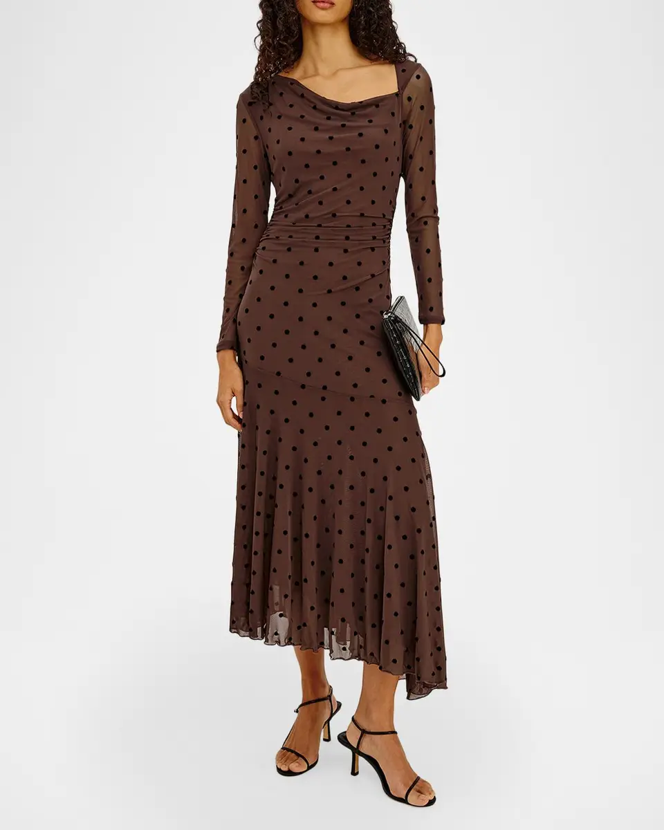 RAILS Cambria Polka-Dot Mesh Midi Dress | Thumbnail 2 RAILS Cambria Polka-Dot Mesh Midi Dress | Thumbnail 2