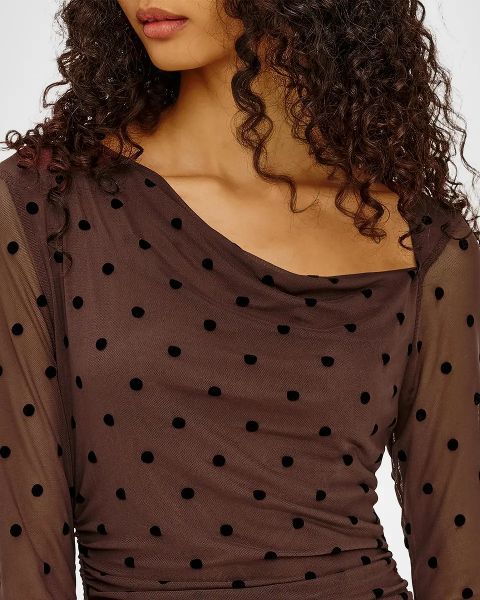 RAILS Cambria Polka-Dot Mesh Midi Dress | Thumbnail 5 RAILS Cambria Polka-Dot Mesh Midi Dress | Thumbnail 5