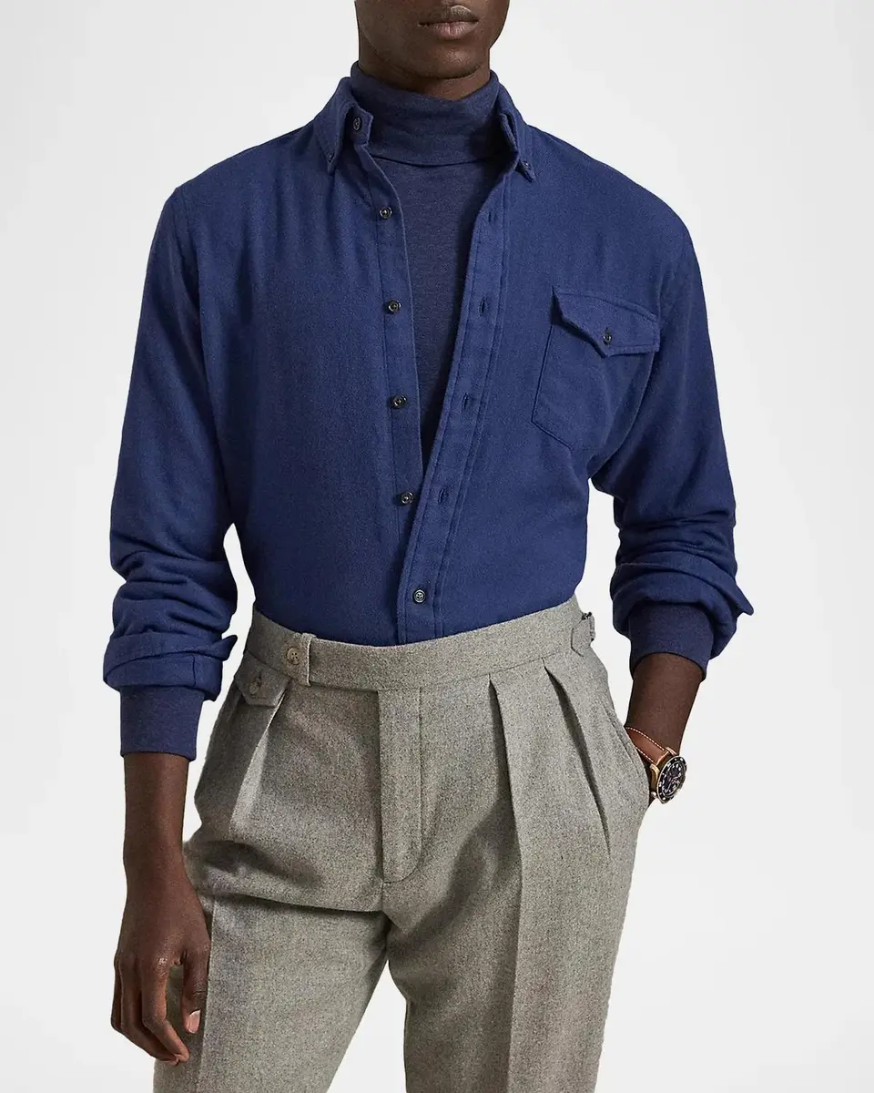 Polo Ralph Lauren Men's Classic-Fit Twill Workshirt | Thumbnail 2 Polo Ralph Lauren Men's Classic-Fit Twill Workshirt | Thumbnail 2