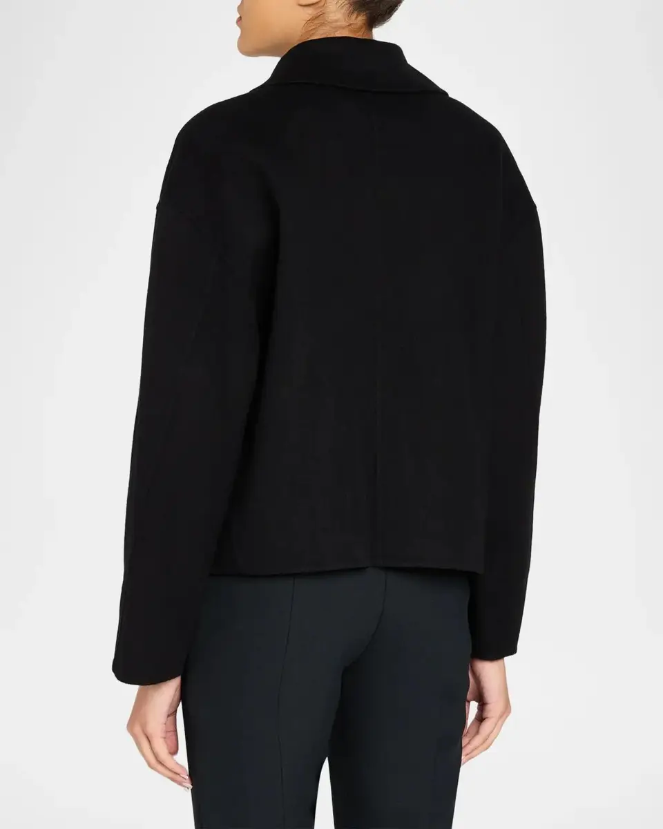 Theory Double-Breasted Wool-Cashmere Short Pea Coat | Thumbnail 3