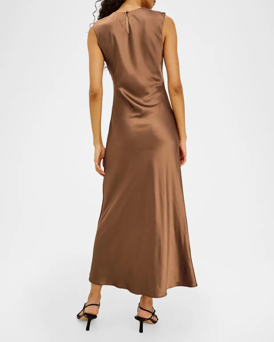 RAILS Mira Satin A-Line Midi Dress | Thumbnail 3 RAILS Mira Satin A-Line Midi Dress | Thumbnail 3