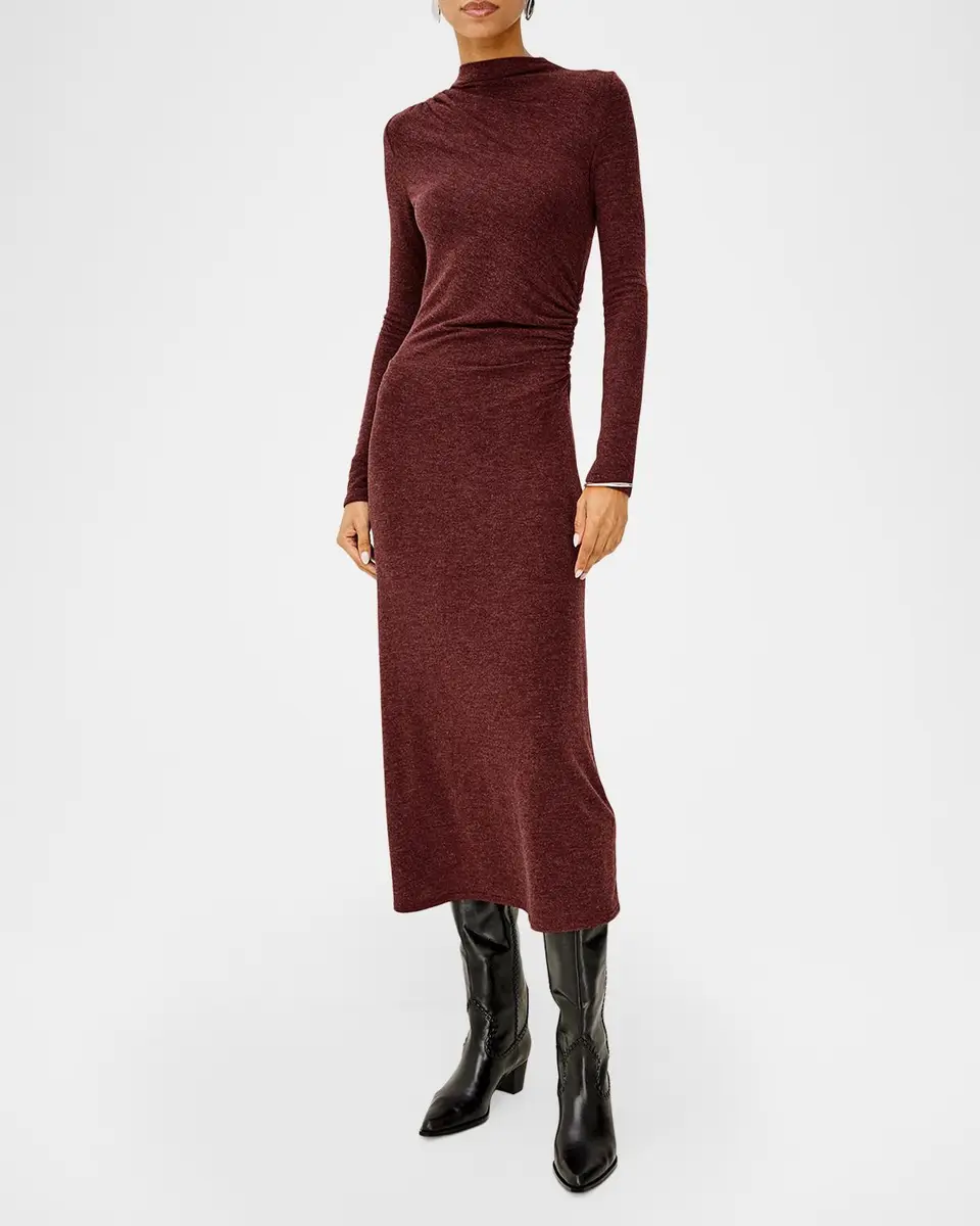 RAILS Margaret Ruched Midi Dress | Thumbnail 2 RAILS Margaret Ruched Midi Dress | Thumbnail 2