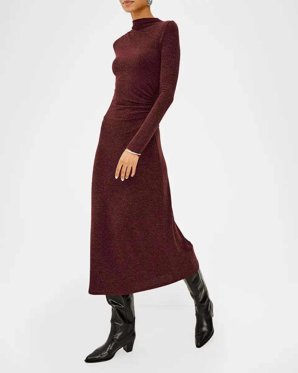 RAILS Margaret Ruched Midi Dress | Thumbnail 4 RAILS Margaret Ruched Midi Dress | Thumbnail 4