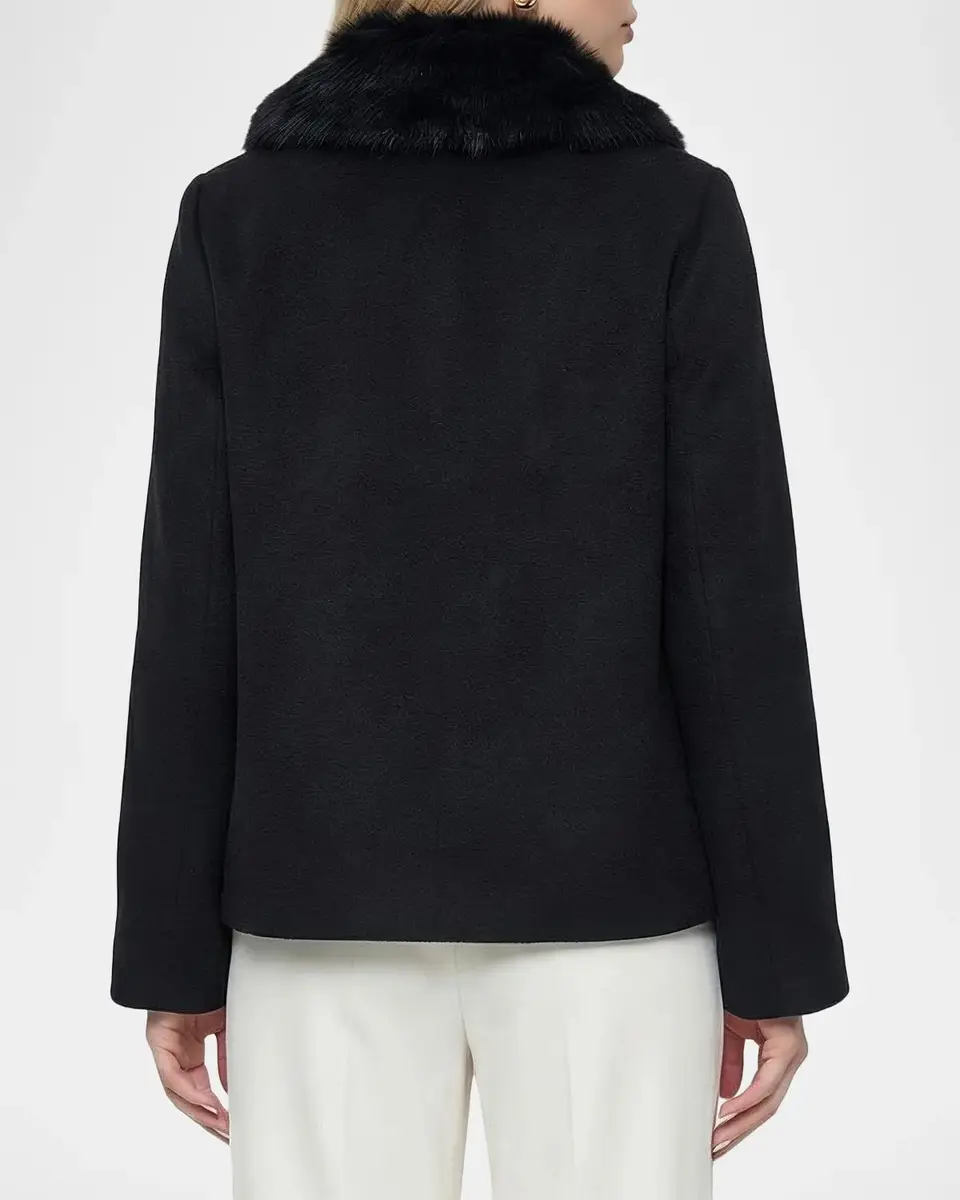 Gorski Wool Jacket with Shearling Front and Collar | Thumbnail 3 Gorski Wool Jacket with Shearling Front and Collar | Thumbnail 3