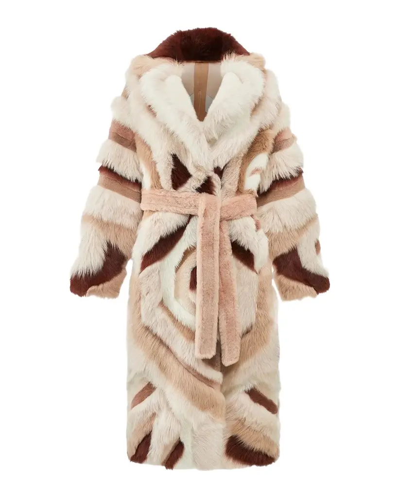 Geometric Merino & Toscana Shearling Jacket Geometric Merino & Toscana Shearling Jacket