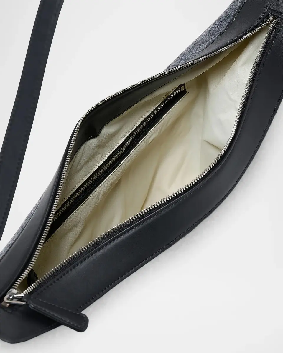 Vee Collective Essence Wool-Blend Shoulder Bag | Thumbnail 2 Vee Collective Essence Wool-Blend Shoulder Bag | Thumbnail 2