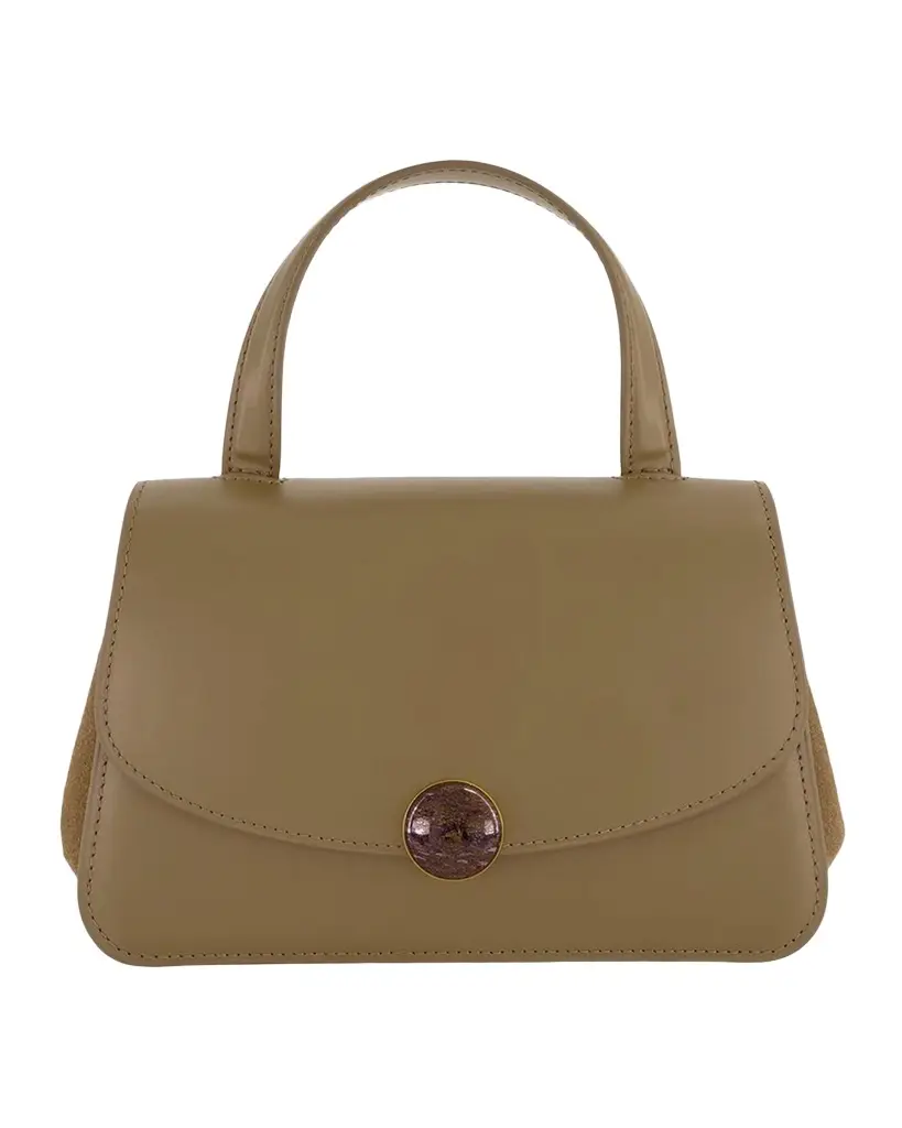 Vince Flora Mini Leather Top-Handle Bag