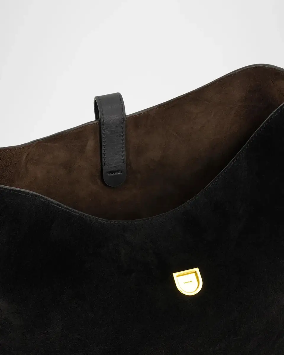 Vince Eris Medium Suede Bucket Shoulder Bag | Thumbnail 3 Vince Eris Medium Suede Bucket Shoulder Bag | Thumbnail 3