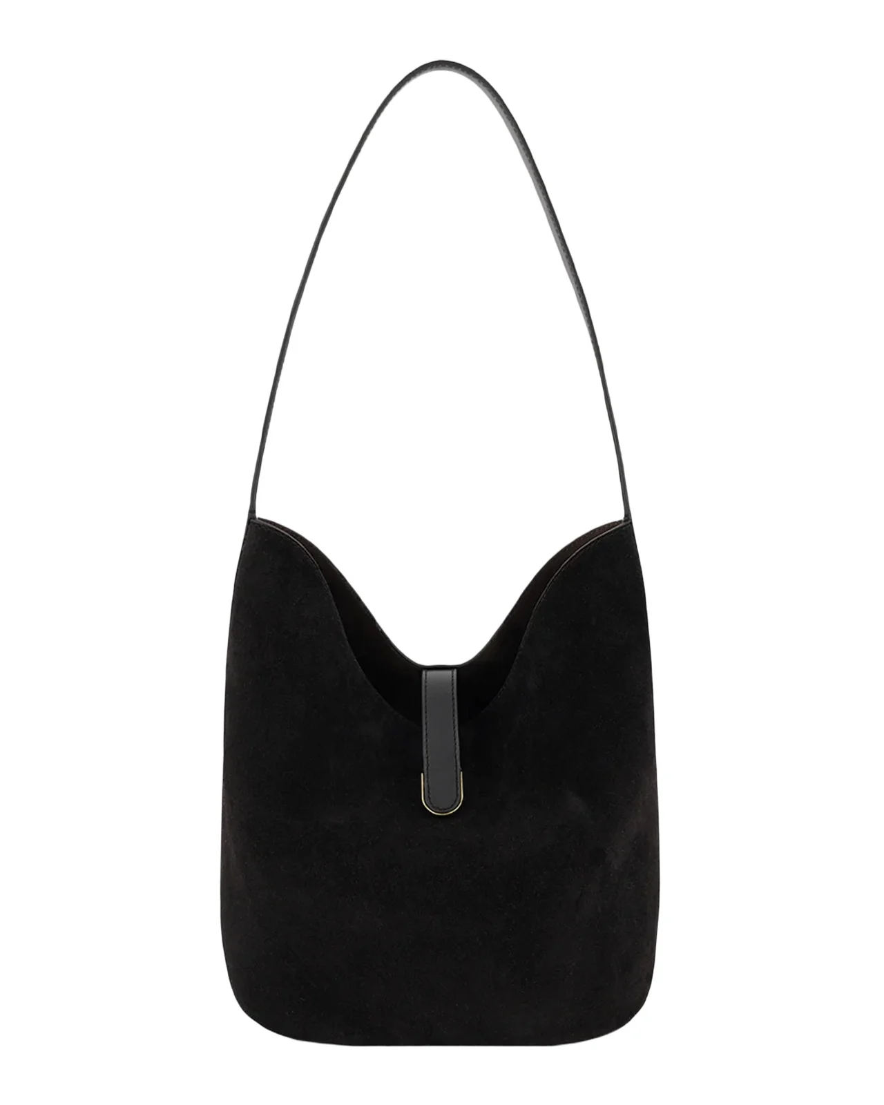 Eris Medium Suede Bucket Shoulder Bag