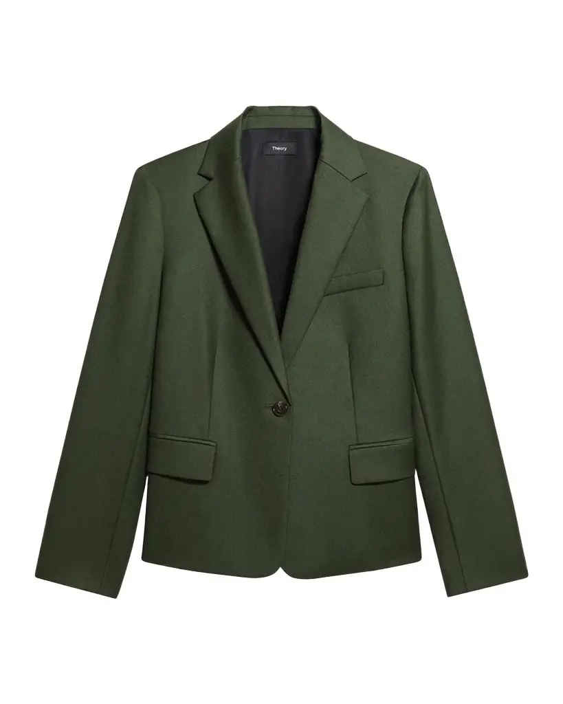 Theory One-Button Slim Single-Breasted Blazer
