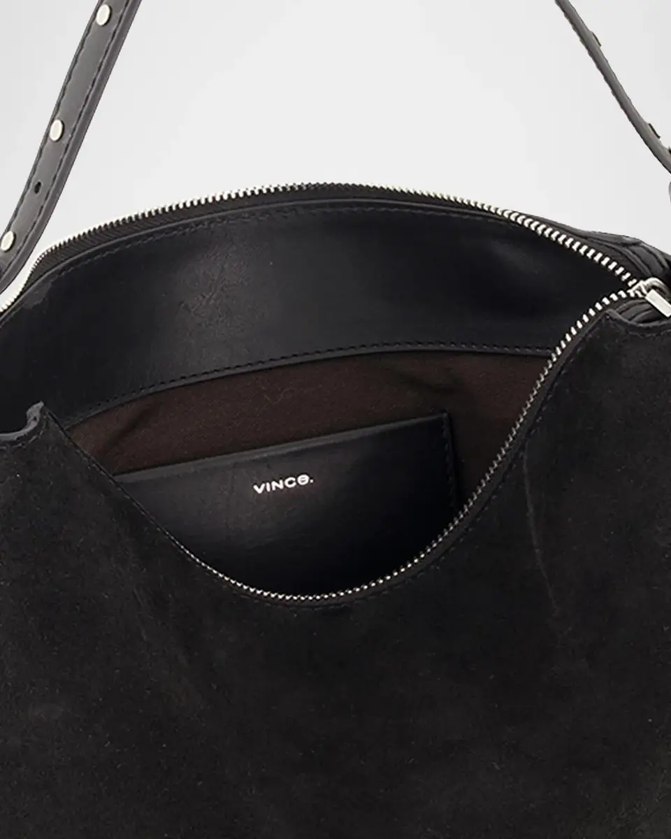 Vince Vivian Studded Suede Shoulder Bag | Thumbnail 4 Vince Vivian Studded Suede Shoulder Bag | Thumbnail 4