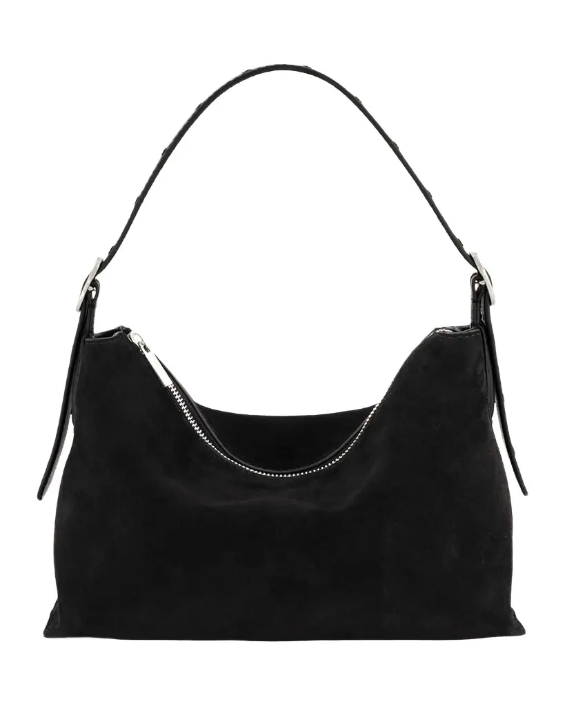 Vince Vivian Studded Suede Shoulder Bag