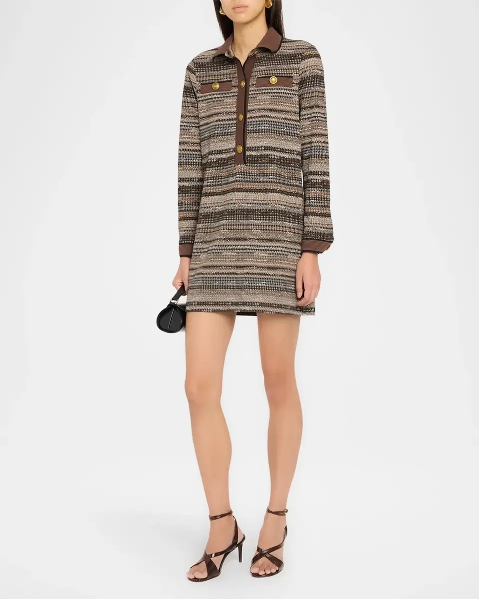 Ramy Brook Maria Houndstooth A-Line Mini Dress | Thumbnail 4 Ramy Brook Maria Houndstooth A-Line Mini Dress | Thumbnail 4