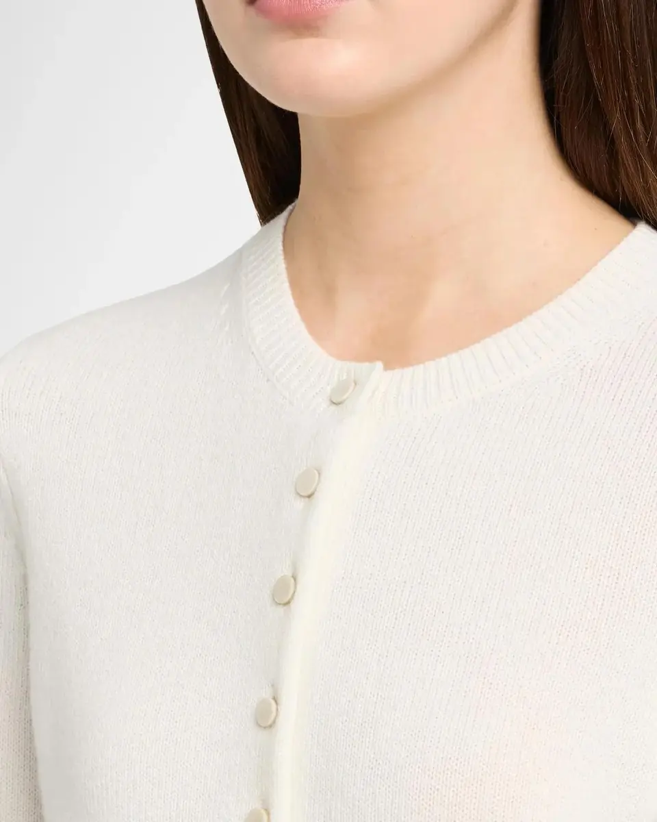Theory Crewneck Cashmere Cardigan | Thumbnail 5 Theory Crewneck Cashmere Cardigan | Thumbnail 5