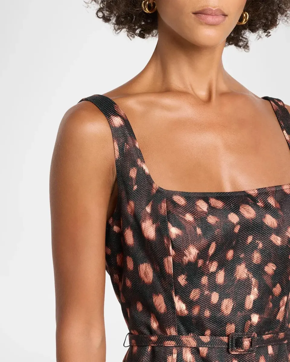 Milly Ellison Leopard-Print Column Midi Dress | Thumbnail 5 Milly Ellison Leopard-Print Column Midi Dress | Thumbnail 5