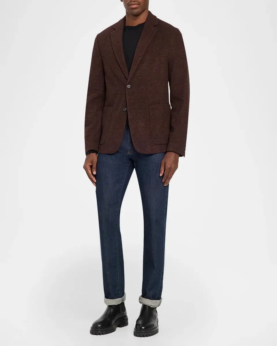 Theory Men's Clinton Jacket in City Knit Twill | Thumbnail 2