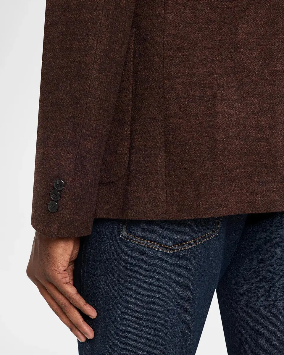 Theory Men's Clinton Jacket in City Knit Twill | Thumbnail 8