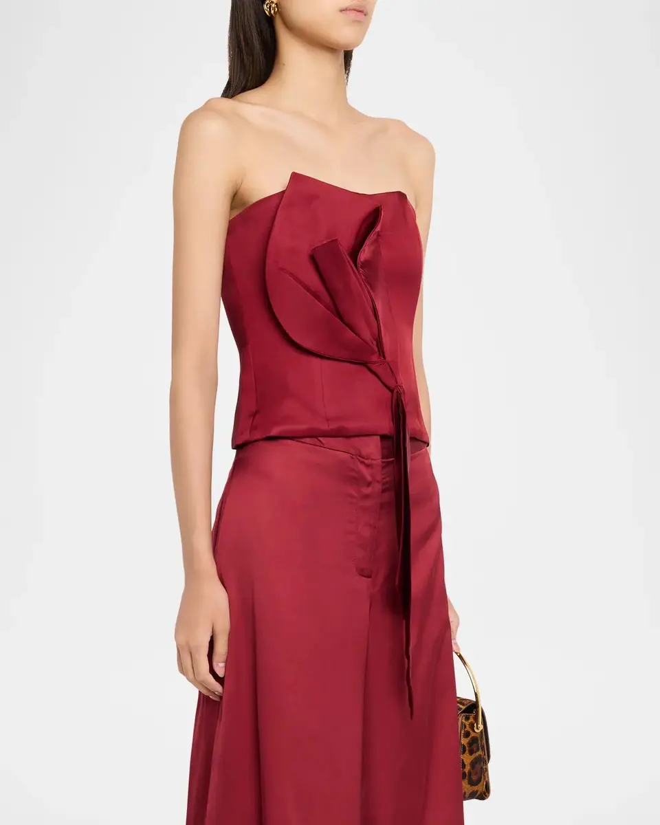 JBQ Almaris Strapless Satin Top | Thumbnail 4 JBQ Almaris Strapless Satin Top | Thumbnail 4