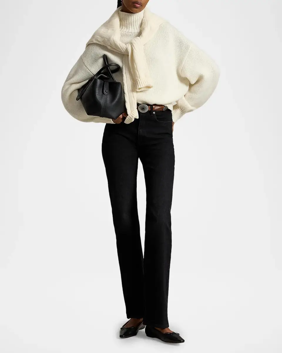 Ralph Lauren Cashmere Funnel Neck Sweater | Thumbnail 2 Ralph Lauren Cashmere Funnel Neck Sweater | Thumbnail 2