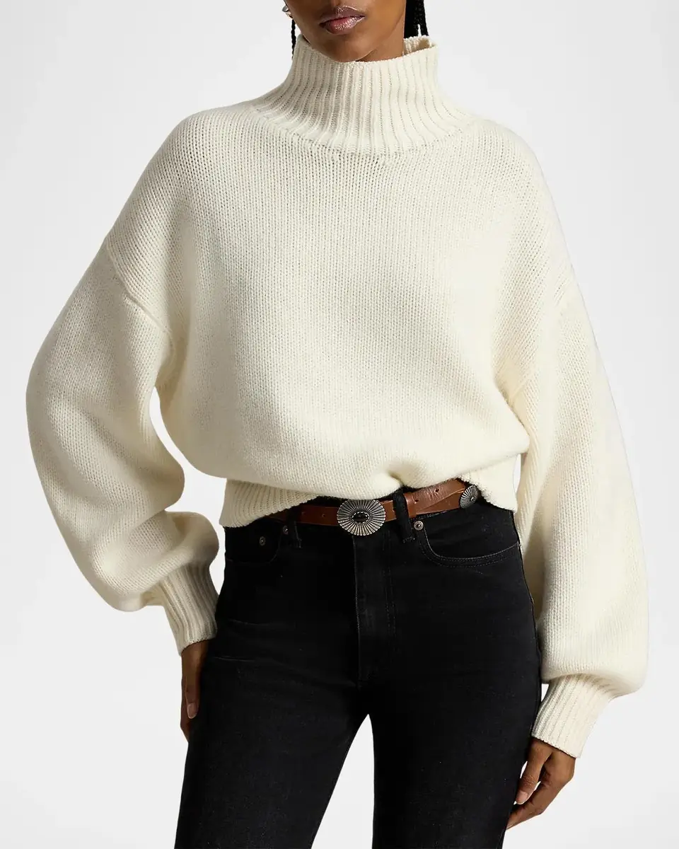 Ralph Lauren Cashmere Funnel Neck Sweater | Thumbnail 4 Ralph Lauren Cashmere Funnel Neck Sweater | Thumbnail 4