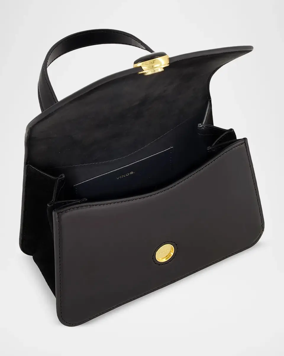 Vince Flora Mini Leather Top-Handle Bag | Thumbnail 3 Vince Flora Mini Leather Top-Handle Bag | Thumbnail 3
