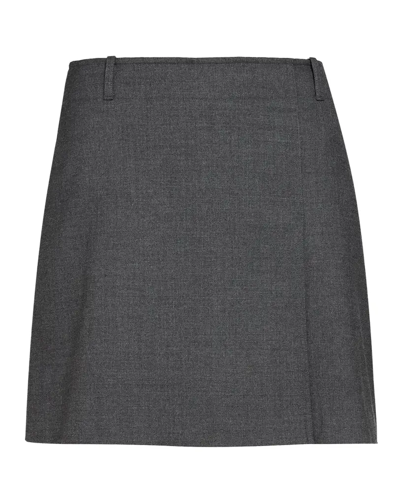 Pleated Wool-Blend Mini Skirt Pleated Wool-Blend Mini Skirt