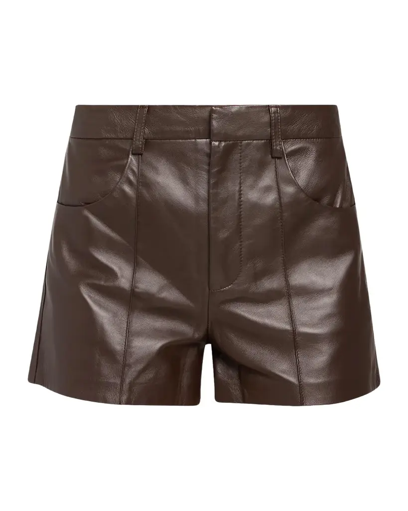 Ramy Brook Aurea Leather Shorts