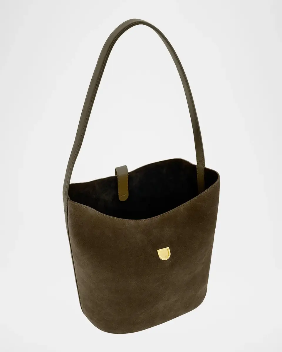Vince Eris Medium Suede Bucket Shoulder Bag | Thumbnail 3 Vince Eris Medium Suede Bucket Shoulder Bag | Thumbnail 3