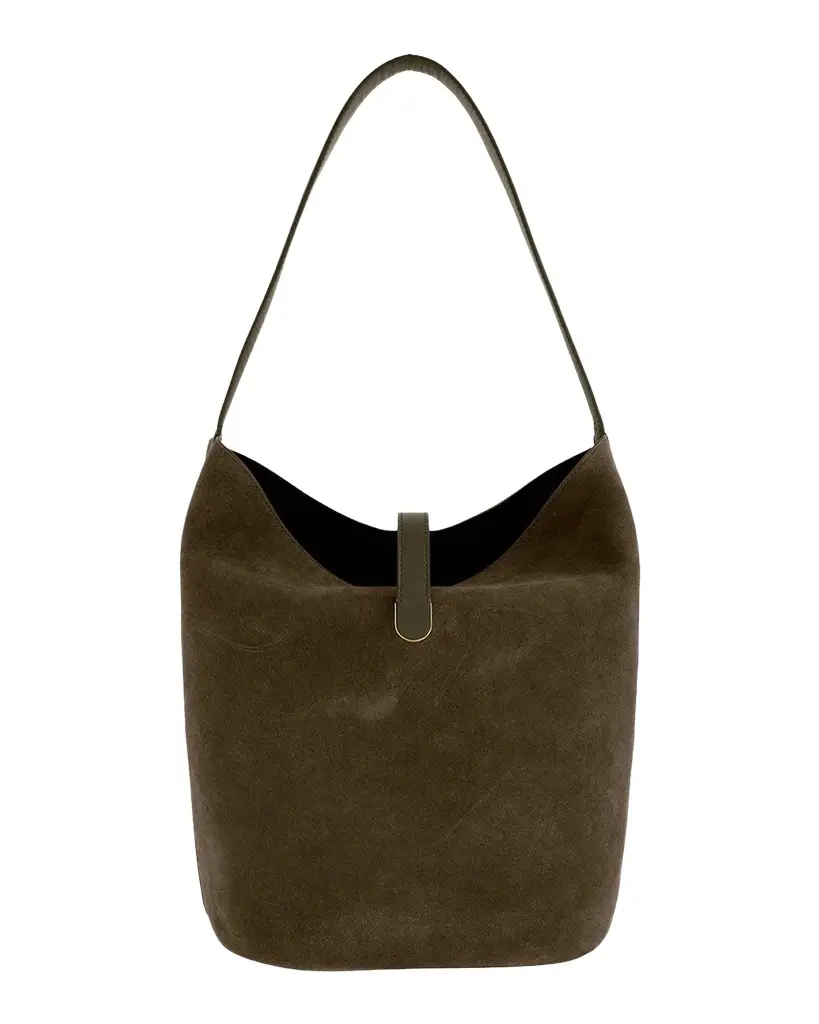 Vince Eris Medium Suede Bucket Shoulder Bag