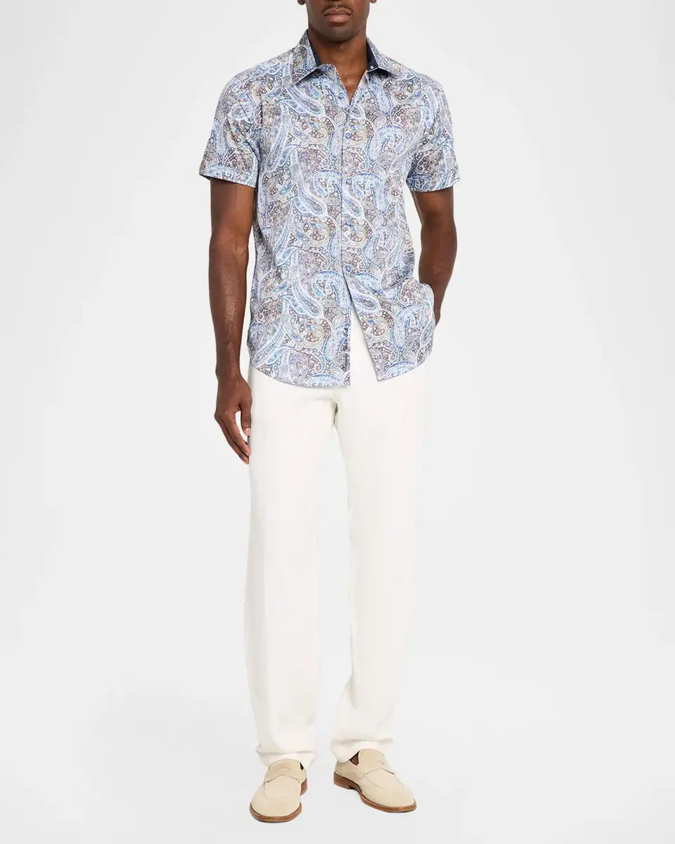 Robert Graham Men's Melrose Paisley Stretch Cotton Shirt | Thumbnail 2 Robert Graham Men's Melrose Paisley Stretch Cotton Shirt | Thumbnail 2