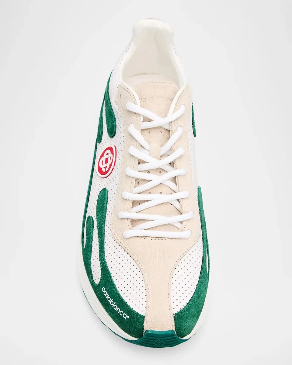 Casablanca Men's Colorblocked Faux-Suede & Mesh Sneakers | Thumbnail 5 Casablanca Men's Colorblocked Faux-Suede & Mesh Sneakers | Thumbnail 5