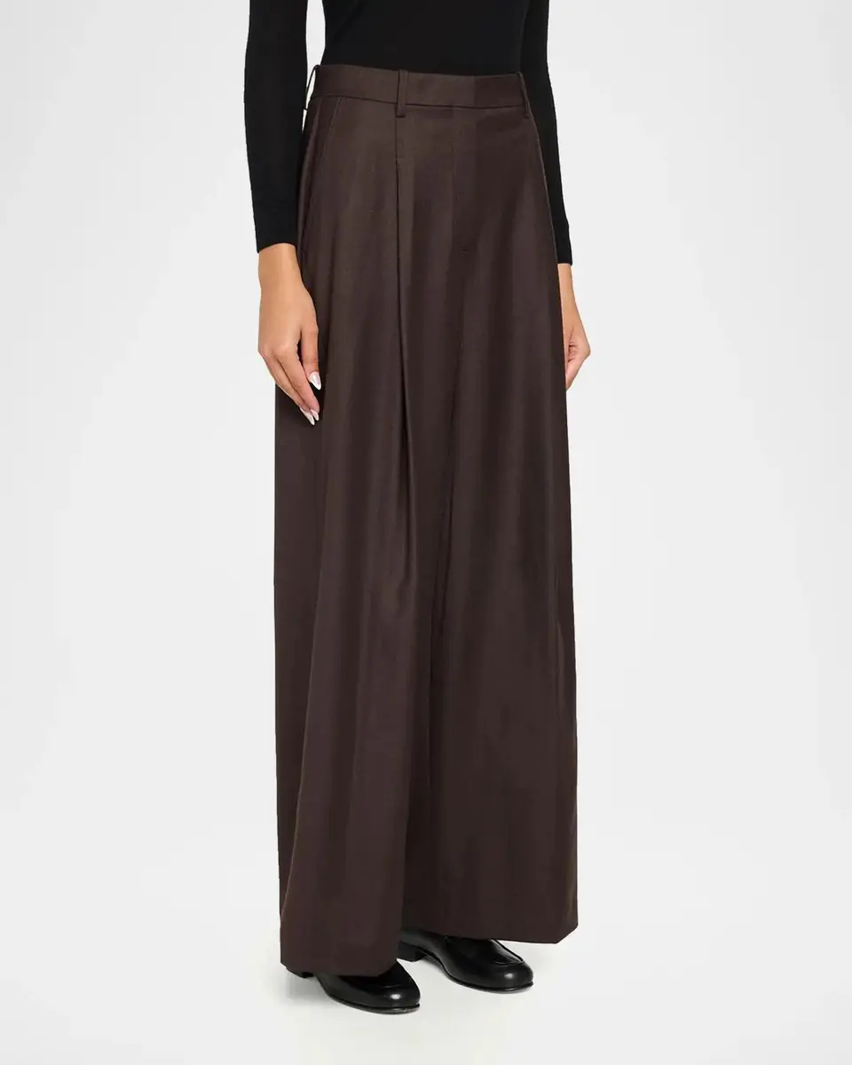 Theory Pleated Wide-Leg Trousers | Thumbnail 4 Theory Pleated Wide-Leg Trousers | Thumbnail 4