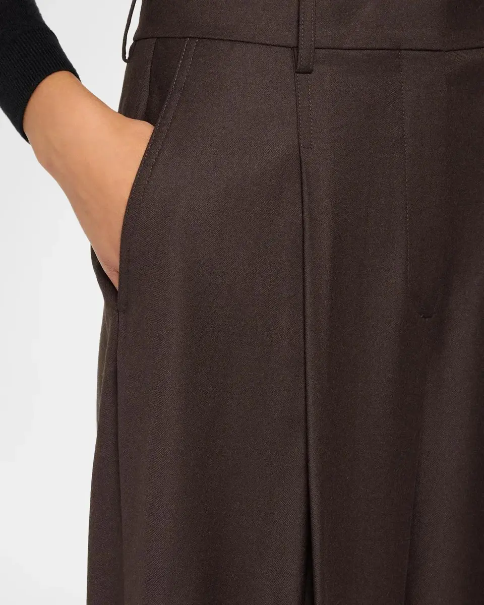 Theory Pleated Wide-Leg Trousers | Thumbnail 5 Theory Pleated Wide-Leg Trousers | Thumbnail 5