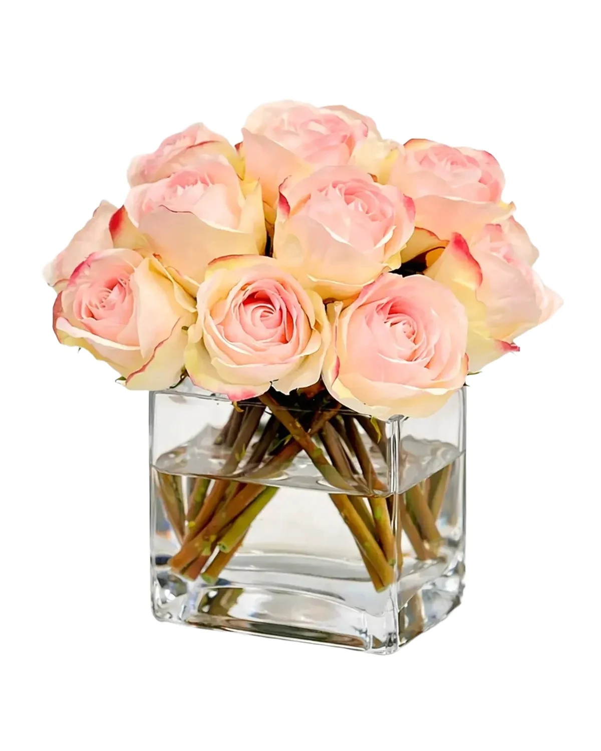 Winward Home Artificial Rose Bud Flower Arrangement