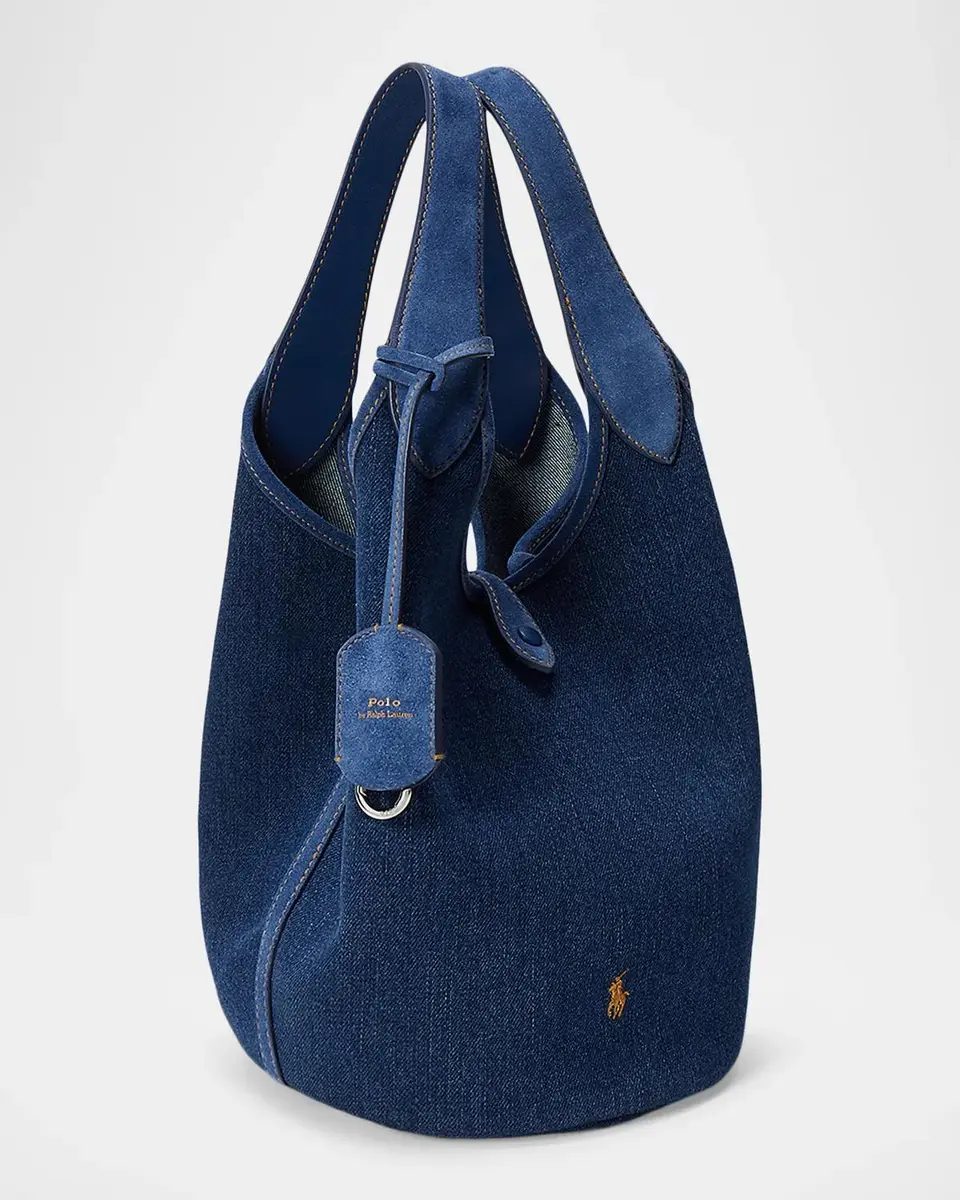 Polo Ralph Lauren Polo Play Denim Tote Bag | Thumbnail 6 Polo Ralph Lauren Polo Play Denim Tote Bag | Thumbnail 6