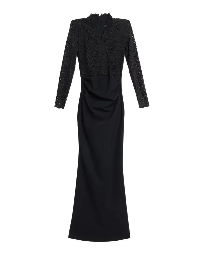 Tilia Lace Long-Sleeve Trumpet Gown