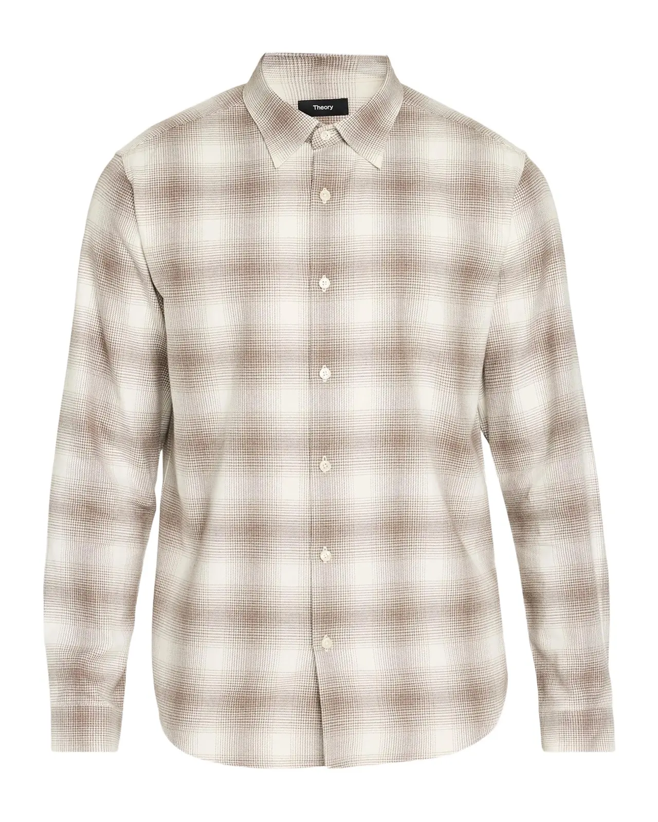 Irving Shadow Plaid Cotton Shirt Irving Shadow Plaid Cotton Shirt