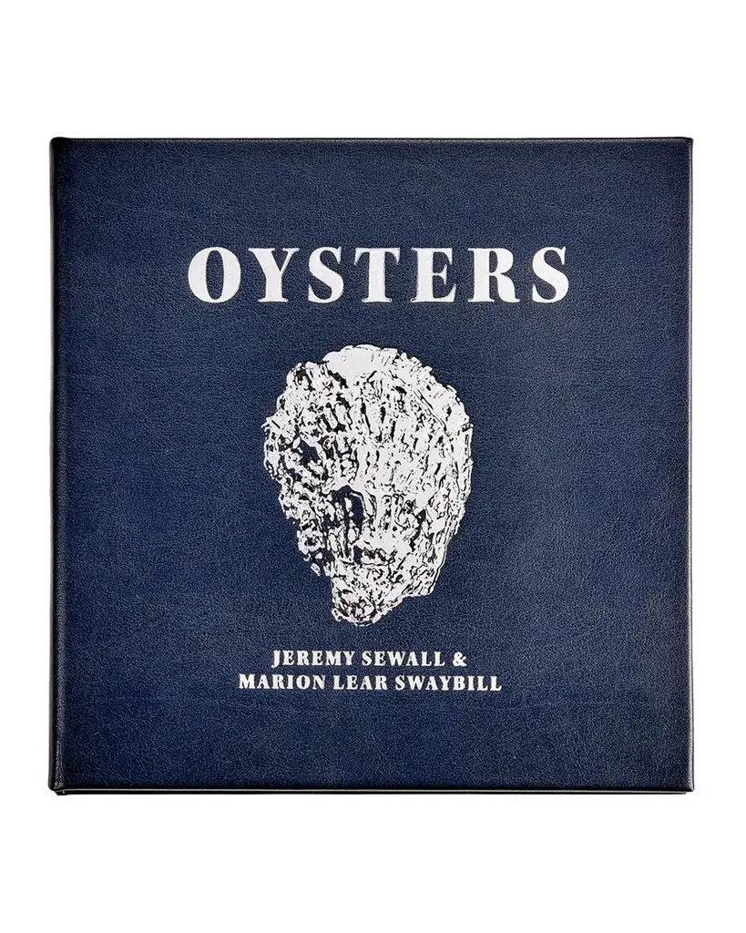 Graphic Image "Oysters: A Celebration in the Raw" Leather-Bound Book by Marion Lear Swaybill