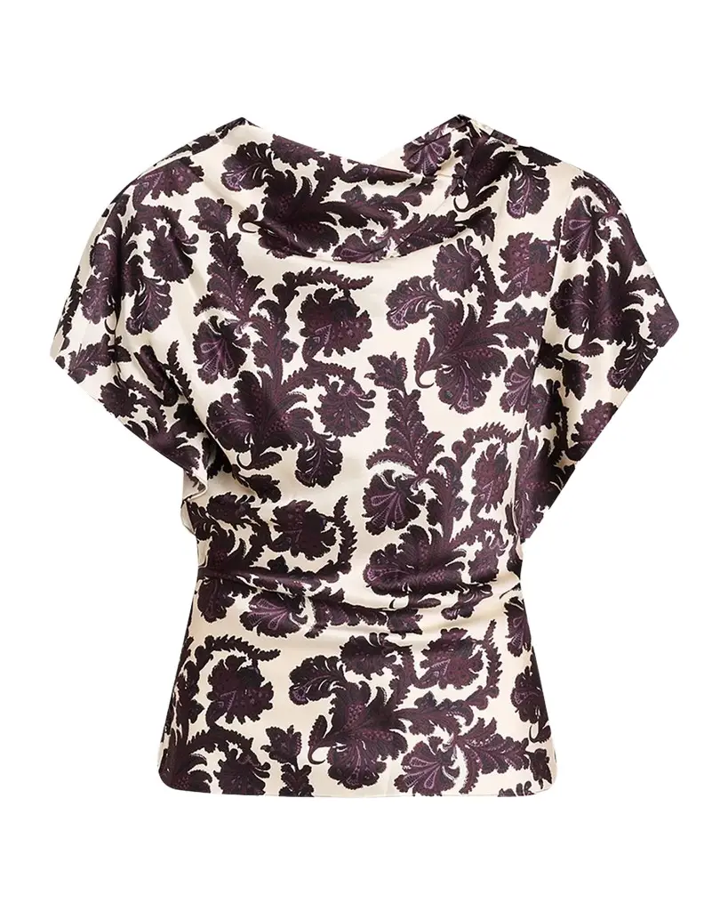 Veronica Beard Redgrave Damask Blouse