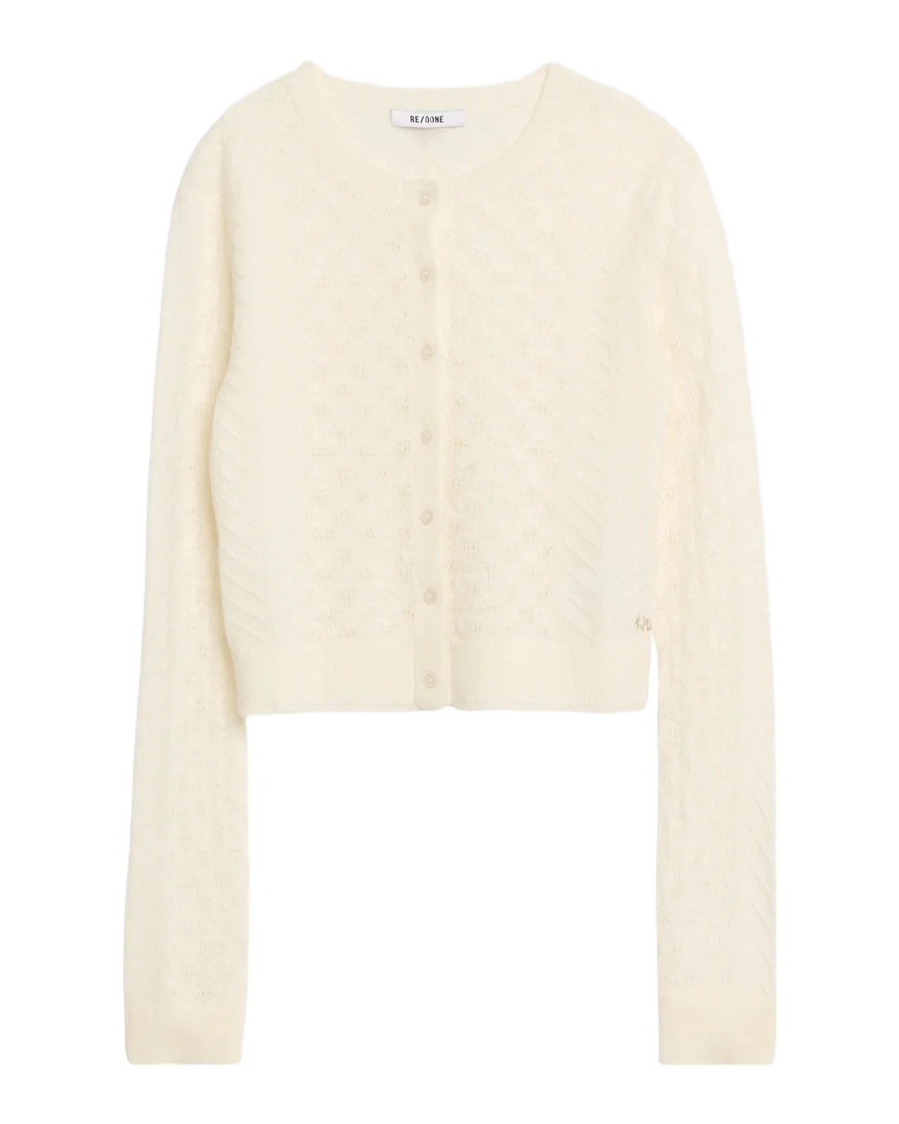 Emma Pointelle-Knit Cardigan Emma Pointelle-Knit Cardigan