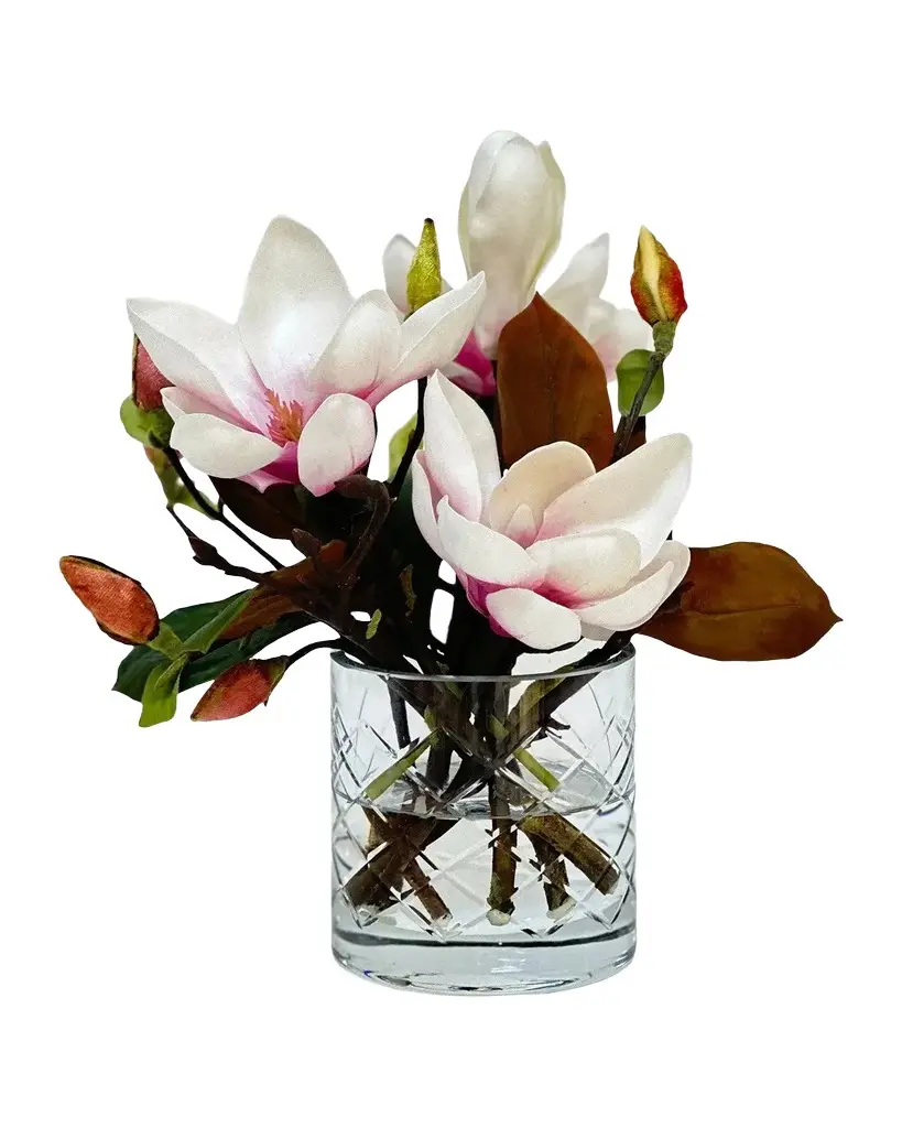 Winward Home Artificial Tree Magnolia Floral Arrangement