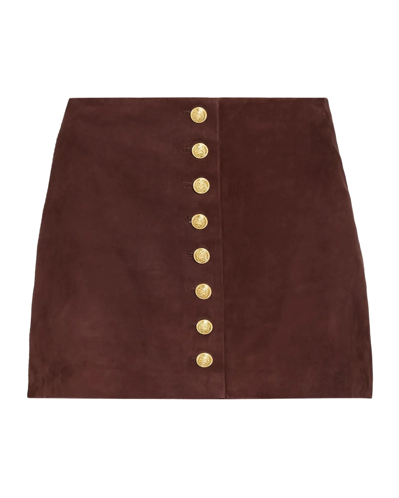 Rubi Suede Button-Front Mini Skirt Rubi Suede Button-Front Mini Skirt