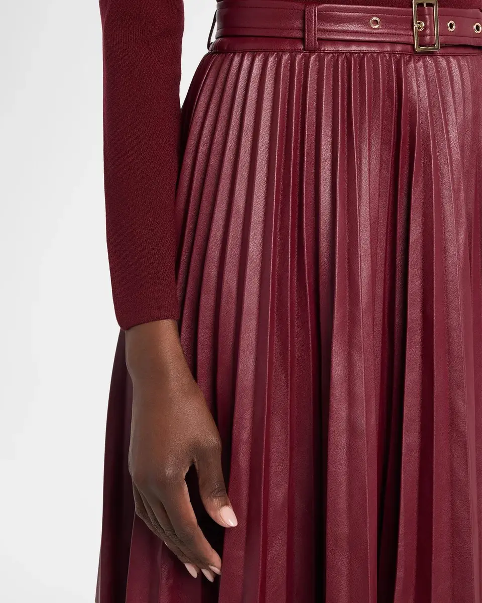 Elie Tahari The Allison Mixed Media Midi Dress | Thumbnail 5 Elie Tahari The Allison Mixed Media Midi Dress | Thumbnail 5