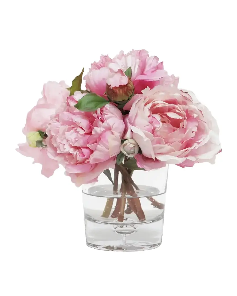 Winward Home Artificial Mixed Peony Flower Arrangement