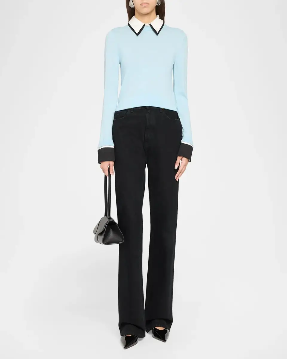 Alice + Olivia Porla Double Collar Sweater | Thumbnail 2 Alice + Olivia Porla Double Collar Sweater | Thumbnail 2