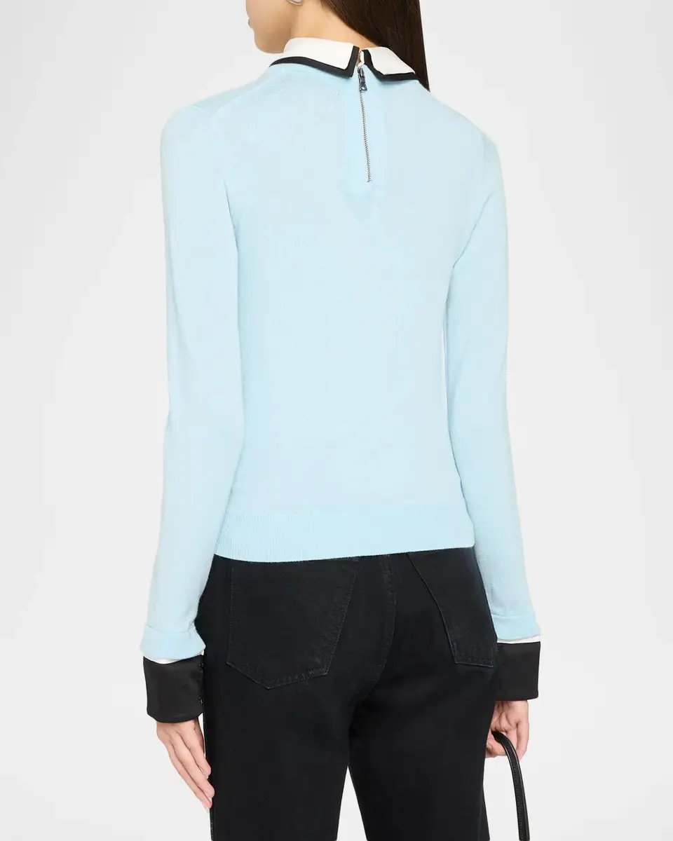Alice + Olivia Porla Double Collar Sweater | Thumbnail 3 Alice + Olivia Porla Double Collar Sweater | Thumbnail 3